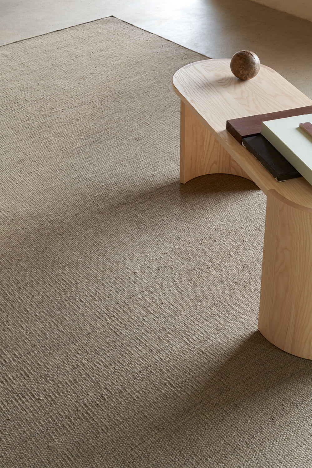 Plain Wool Melange villamatto, mud