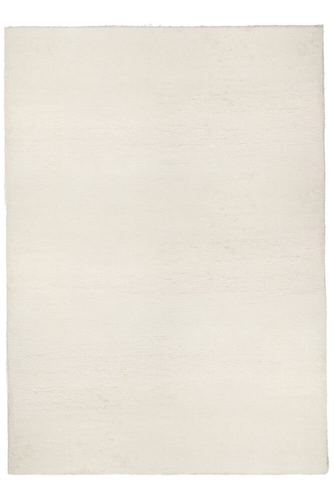 White Pile Linen Rug