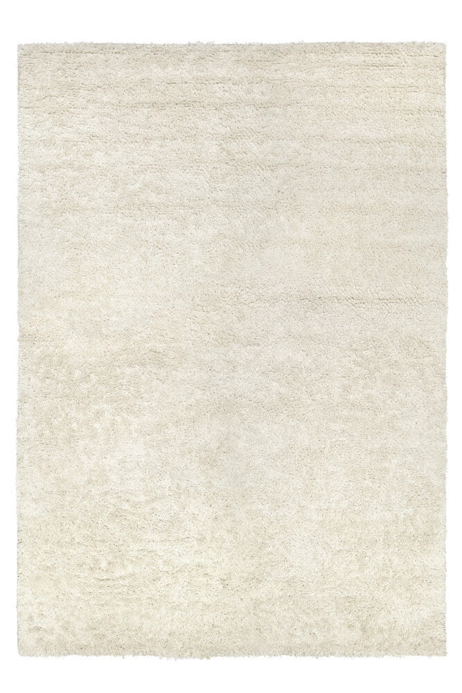 White Long Pile Linen Rug