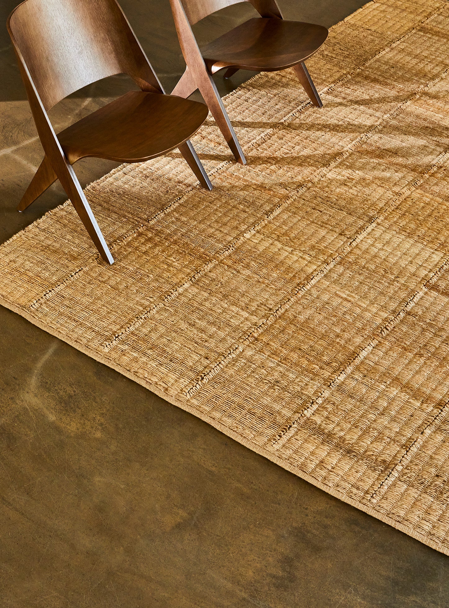 Waffle Line hemp carpet