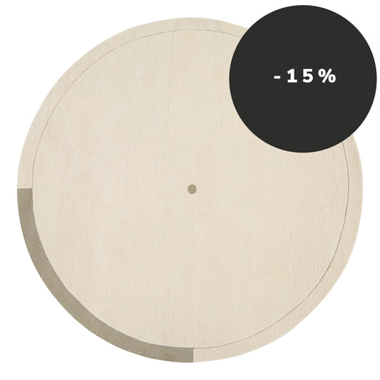 Geo Zero Natural wool carpet