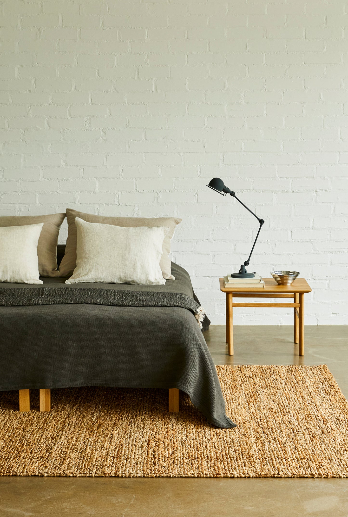 Polku Bedspread, Grey