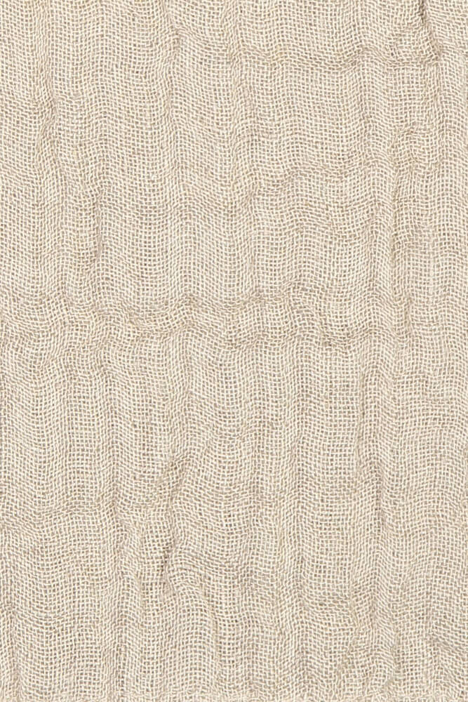 Natural Linen Throw closeup