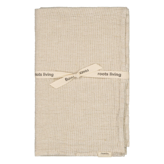 Waffle Linen bath towel, natural
