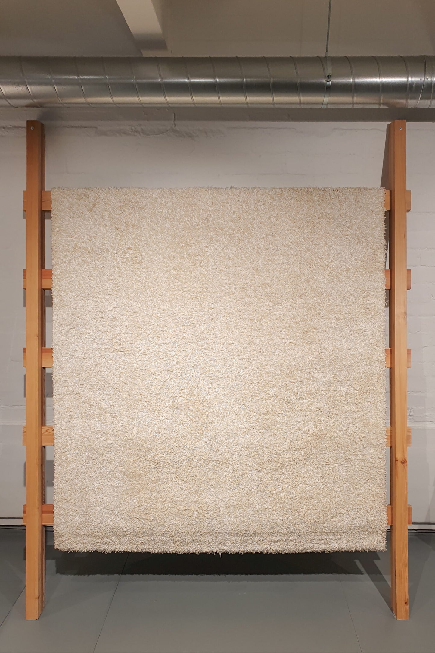 Sample piece, Long Pile Viscose, white