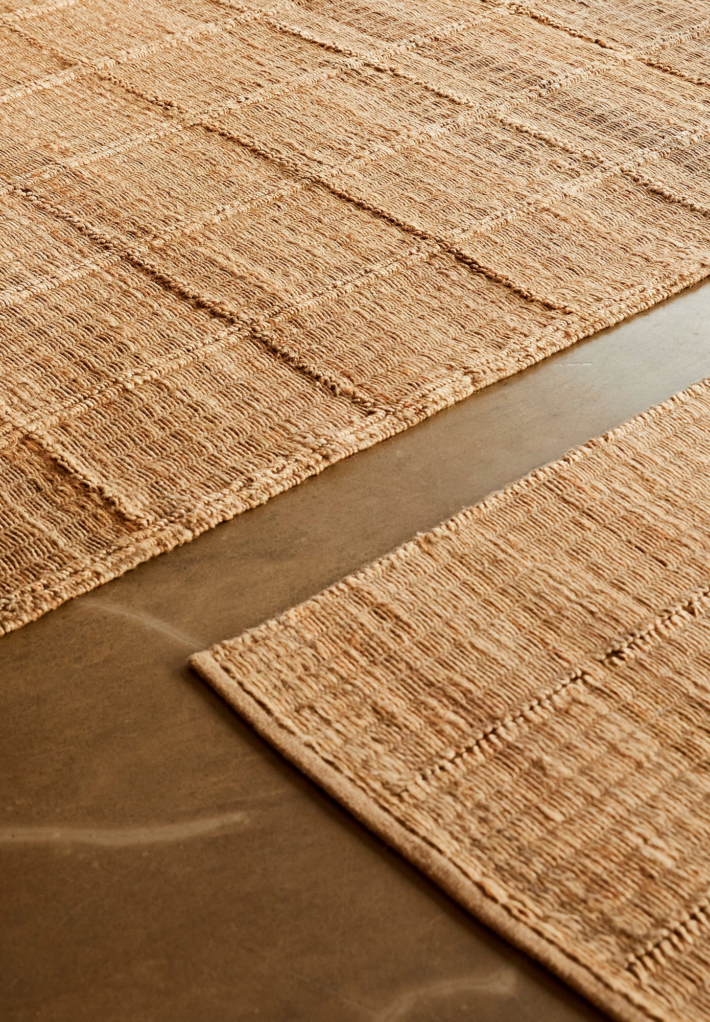 Waffle Square hemp rug