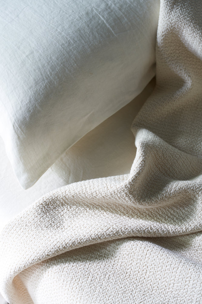 Linen Pillowcase, off-white 50×60 cm