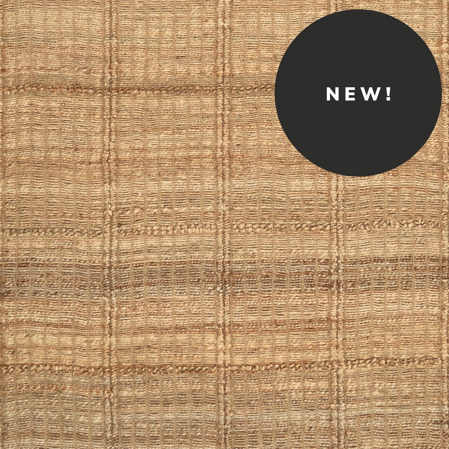 Waffle Square hemp rug