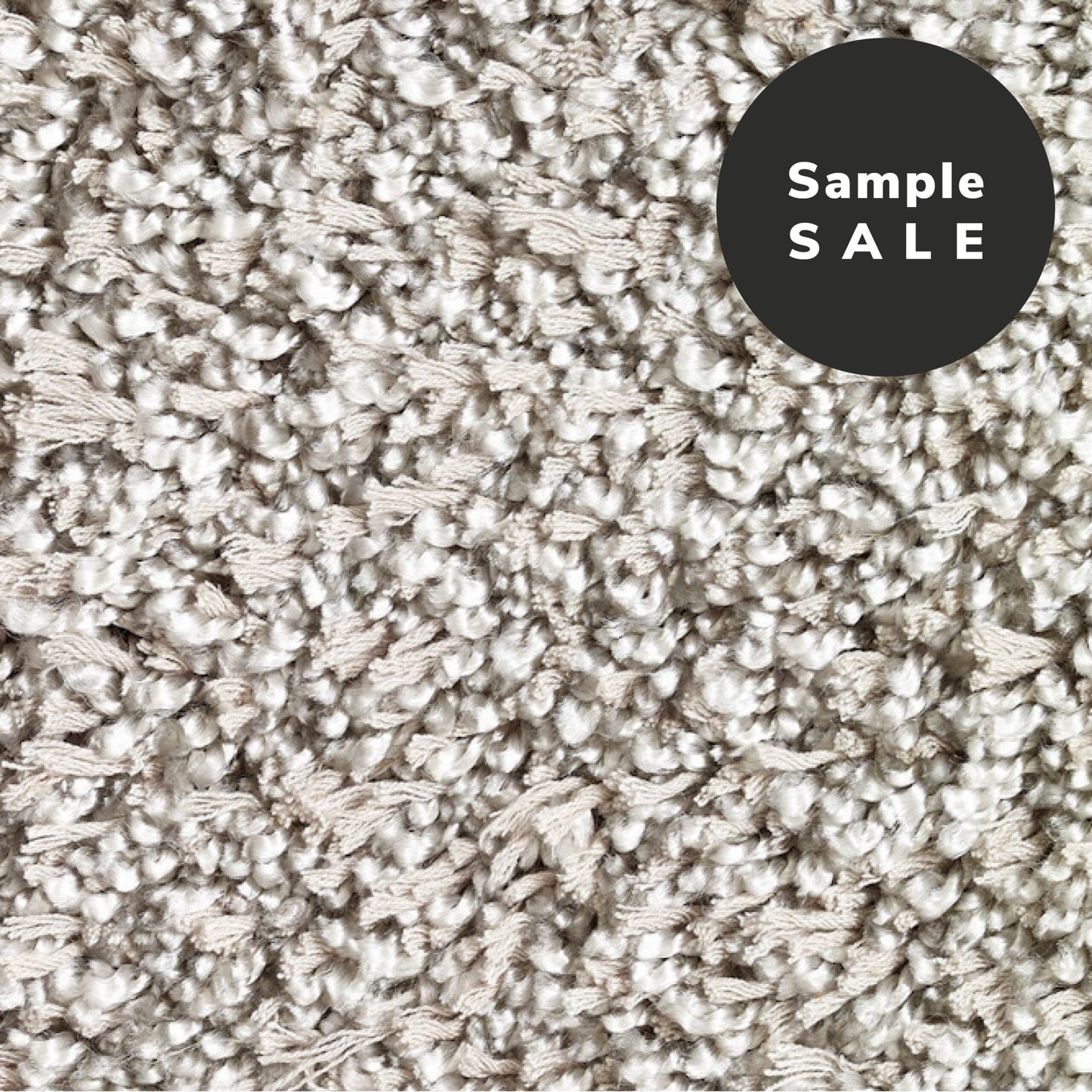 Sample piece, Long Pile Viscose, gray