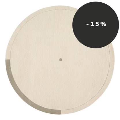 Geo Zero Natural wool carpet