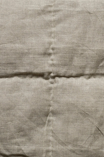 Linen Square Bedspread Natural