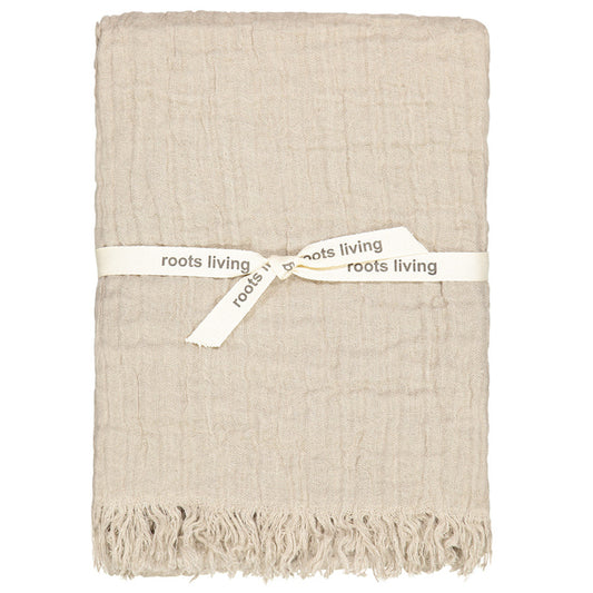 Sample piece, Linen Throw Natural