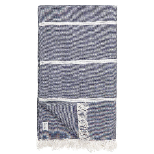 Linen Towel Blue