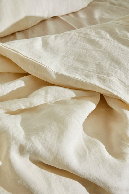 Linen Duvet Cover, off-white 150×210 cm