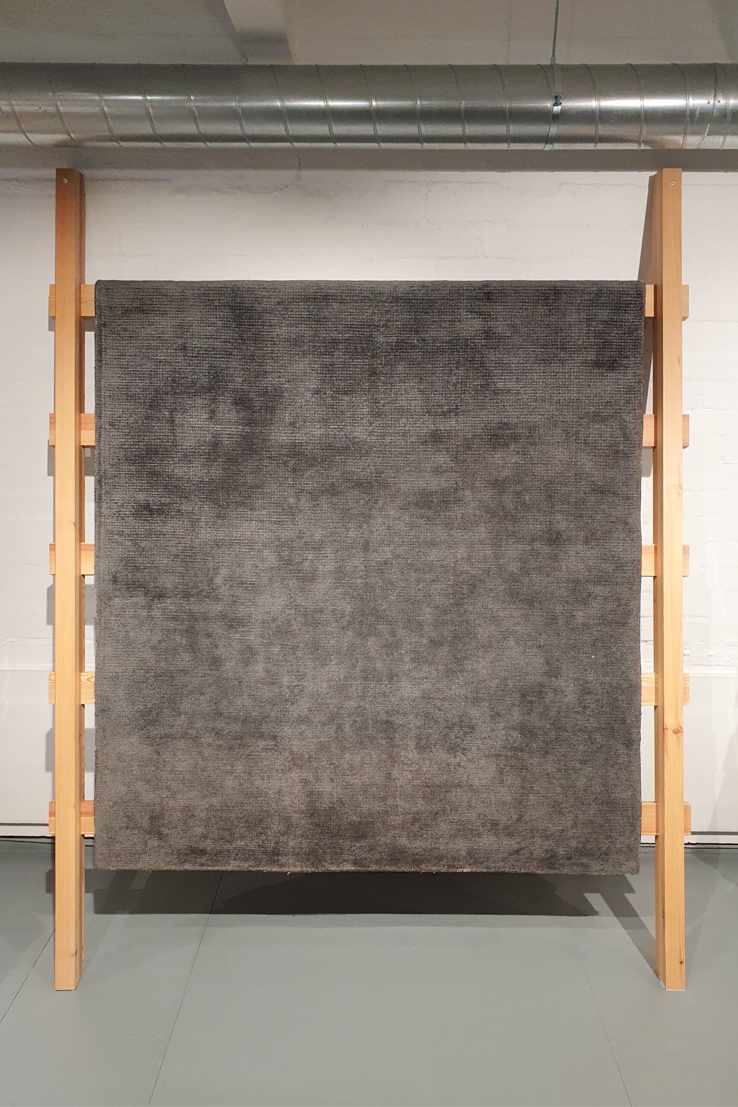 Sample piece, Pile Viscose, dark grey, 170x240 cm