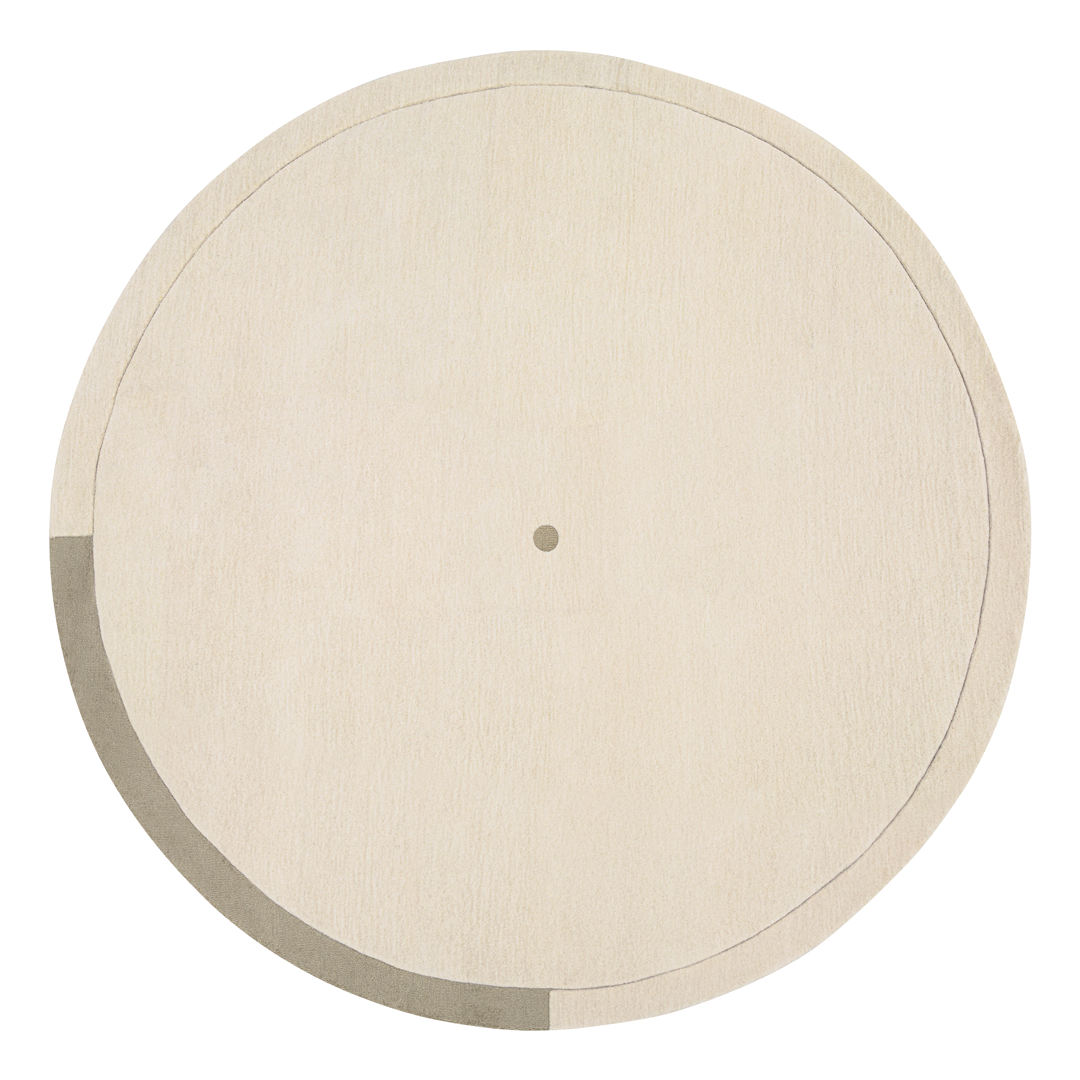 Geo Zero Natural wool carpet