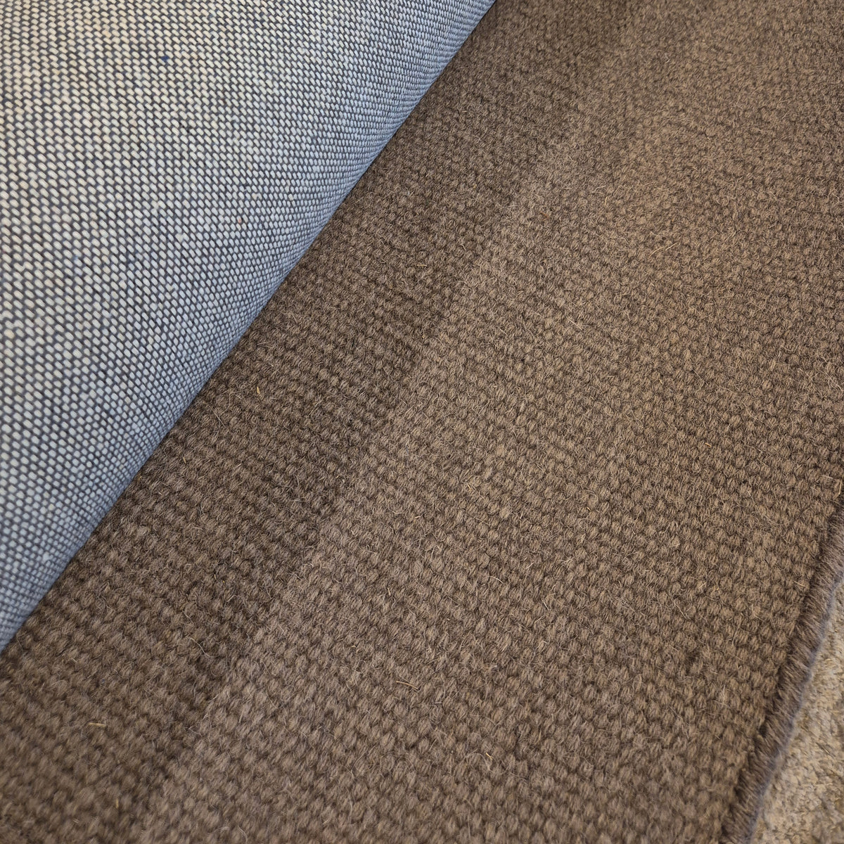 Plain Wool wool rug, brown, 170x250 cm